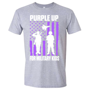 PURPLE UP FOR MILITARY KIDS TSHIRT